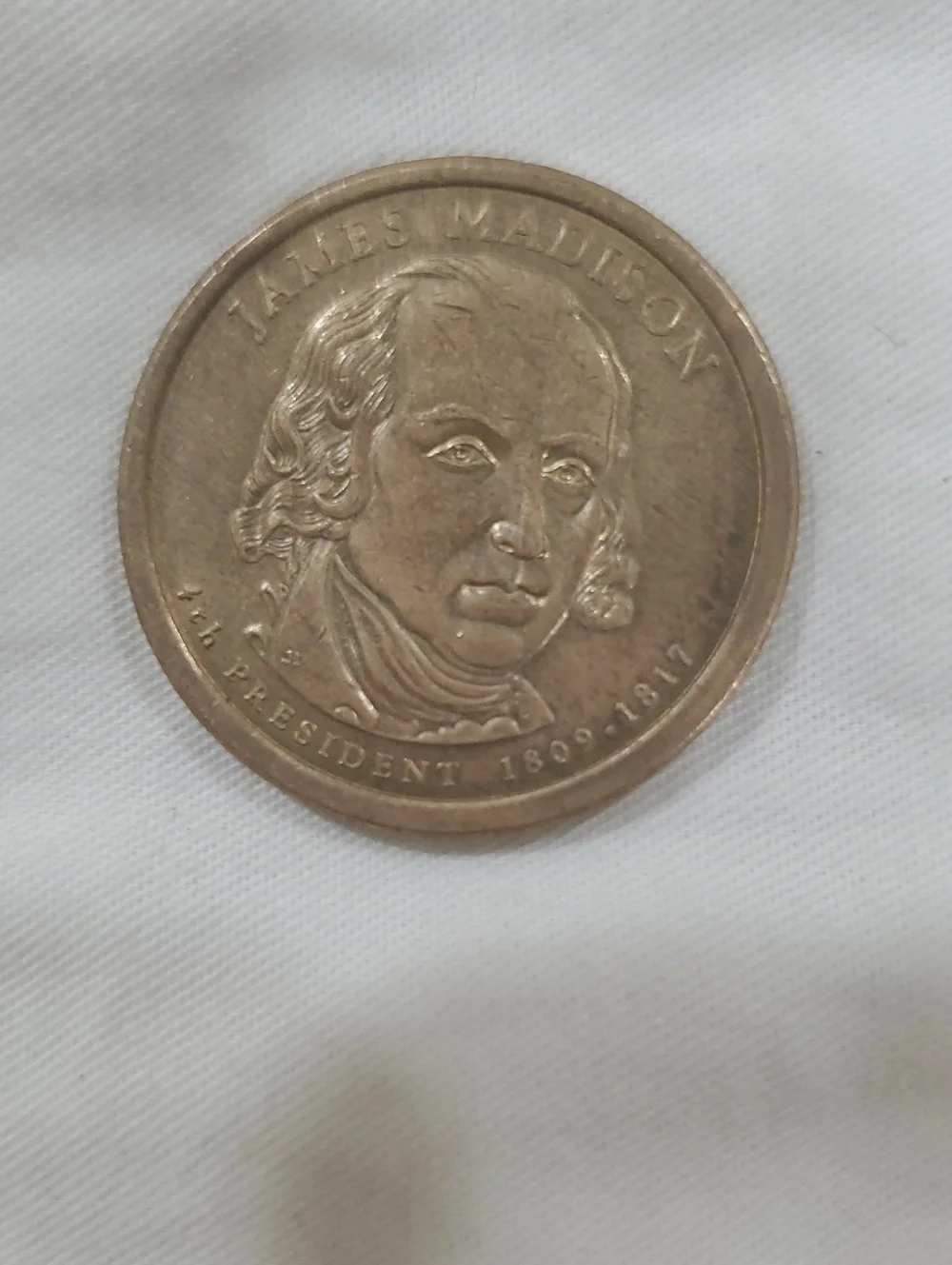 1809 .dollar Coin Bronze-Colored Presidential Commemorative Coin - James Madison
